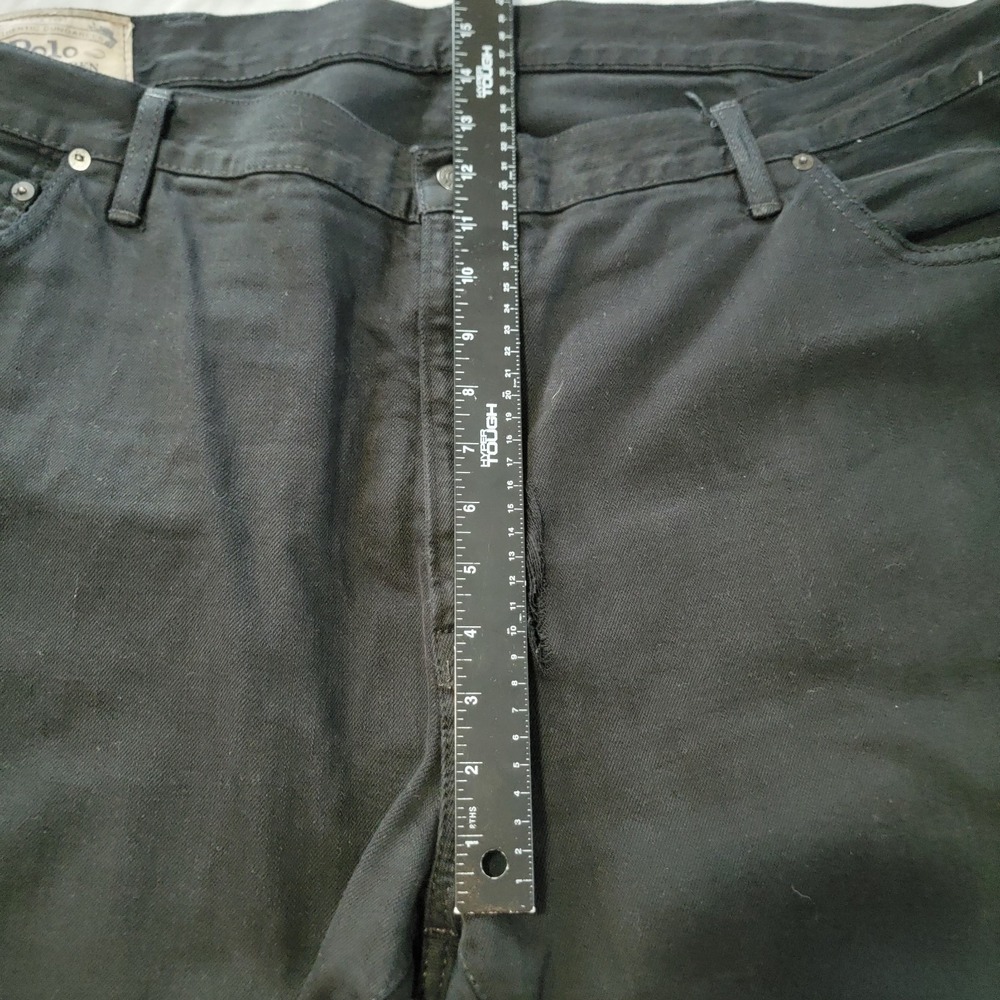 Polo Ralph Lauren Hampton Straight Jeans Men's 44Bx30 Big‎ & Tall Hudson Black - Picture 6 of 10